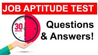 APTITUDE TEST Questions and ANSWERS How To Pass a JOB Aptitude Test in 2021