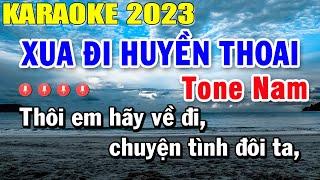 Xua Đi Huyền Thoại Karaoke Tone Nam Nhạc Sống 2023  Trọng Hiếu