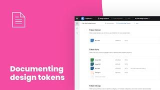 Documenting design tokens  Supernova.io