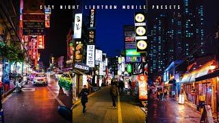 Night Preset - Lightroom Mobile Presets DNG  Night Filter  City Night