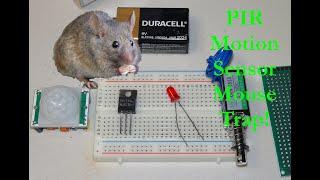 How to Make an Electronic Motion Sensor Mouse Trap PIR motion sensor and a pull-type solenoid