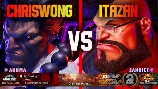 SF6 ▰ ChrisWong Akuma VS itazan Zangief  High Level Gameplay  Street Fighter 6 High Level