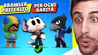 Scelgo e Gioco col Mio BRAWLER PREFERITO per Ogni Rarità Brawl Stars ITA