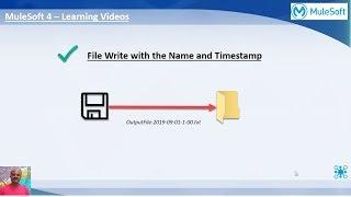 MuleSoft 4 - Creating and Naming a file with Timestamp Data