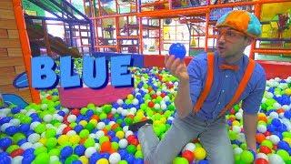 Blippi at the Play Place and Learn Colors Compilation  Safe Educational Videos for Children