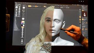 Daenerys Targaryen ‘Khaleesi’ Silicone Bust Timelapse - Game of Thrones