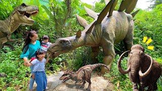 Main Ke Zaman Dinosaurus Ketemu Trex dan Mammoth Gajah Purba - Dino Park Jurassic Park