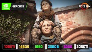 A Plague Tale Requiem  1050 Ti  1650 S  1660  2060 S  3050  3060 Ti  R5 5600X