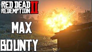 Red Dead Redemption 2 - MAX BOUNTY Gameplay Fight VS Law John Marston Empties Town