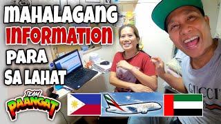 para sa mga nangangarap at gustong makarating sa Dubai UAE information para sa lahat #teampaangat