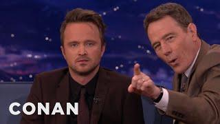 Bryan Cranston & Aaron Paul Show Their Scary Resting Faces  CONAN on TBS