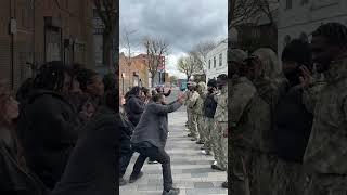 Dance battle in the middle of the road is WILD  #dance #shorts