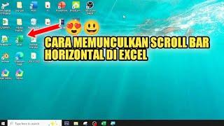 CARA MEMUNCULKAN SCROLL BAR HORIZONTAL YANG MENGHILANG  DI EXCEL