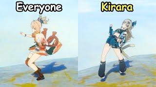 Yes only Kirara falls like this..