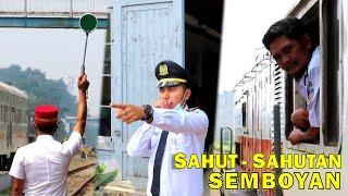 Aksi Masinis Kondektur PPKA - Sahut Sahutan Semboyan 40 41 dan 35  Kereta Api Jakarta - Bandung