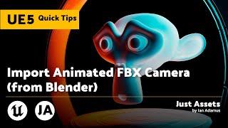 UE QuickTip  Import animated FBX Camera from Blender