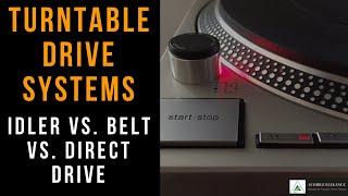 Turntable Drive Systems Idler vs. Belt vs. Direct Drive