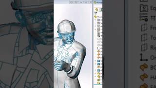 3D  Man Design In Solidworks  #viral  #solidworks  #innovativedesigns  #shorts