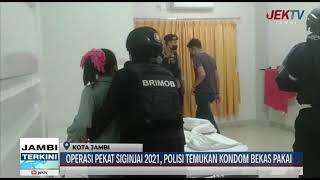 OPERASI PEKAT SIGINJAI 2021 POLISI TEMUKAN KONDOM BEKAS PAKAI