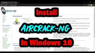 Install and Setup Aircrack-ng in Windows 10  Wi-Fi Hacking Tool  Mr Cyber Boy