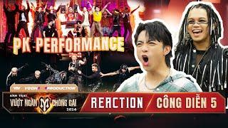 REACTION ANH TRAI VƯỢT NGÀN CHÔNG GAI  SOOBIN KHÔNG NGỪNG HÁ HỐC vì màn PK Performance Công Diễn 5