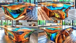 Epoxy Resin Wood Kitchen CounterResin Kitchen CountertopEpoxy Resin Wood TableResin Wooden Table