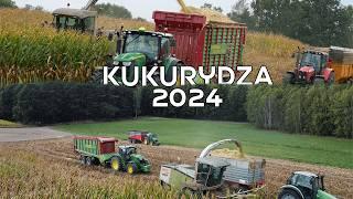 Zgrana ekipa vs kukurydza 2024 Jaguar 860 JD 6175R JD 6115R MF 6465 DF Agrotron 115 