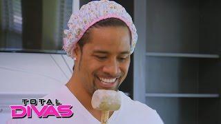 Jimmy Uso tests out his comedy routine on Naomi and her dad Total Divas September 15 2015