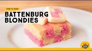 How to make Battenburg Blondies I We Love Baking