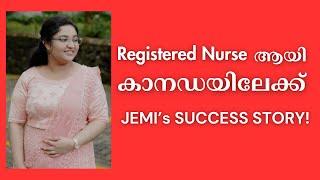 REGISTERED NURSE ആയി കാനഡയിലേക്ക്  Jemis Success Story #manglishworld #canadapr #