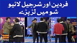 Fight Between Fardeen And Sharjeel In Live Show  Pakistani TikTokers  Game Show Pakistani