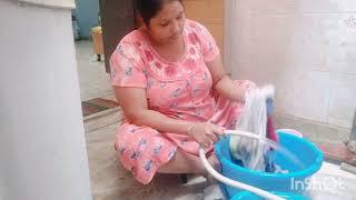 India mom washing clothes ll daily vlogs l desistyle India  House wife  routine #dailyvlog