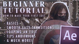 how to make your first edit  after effects beginner tutorial