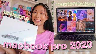 UNBOXING + CUSTOMIZING MY NEW 13 MACBOOK PRO 2020 ⭐️