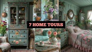 New EXPLORING WHIMSICAL WONDERS 7 HomeTours Cozy & Elegant Shabby Chic Style Sanctuaries Vintage