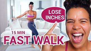 FAST Walking in 15 minutes  Fat Burning Walk at Home