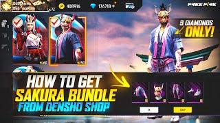 How To Get Sakura Bundle From Densho Event Free  Claim Sakura Bundle Free Densho TokenFF NEW EVENT