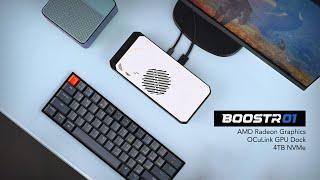 The BoostR Is An All New Powerful OCuLink GPU Dock USB4 + NVMe Hands On
