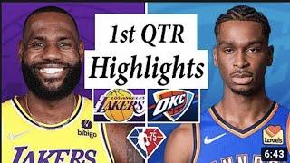 Los Angeles Lakers vs  Oaklahoma City Thunder Full Highlights 1st QTR   Dec 10   2022 NBA Season