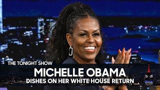 Michelle Obama Dishes on Her White House Return and Her Friendship with Oprah Winfrey  Tonight Show
