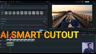 AI SMART CUTOUT TOOL IN FILMORA 12