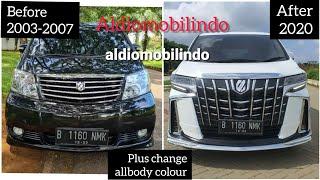 Alphard 2003-2008 Anh10 convert upgrade to 2020 modelista style..