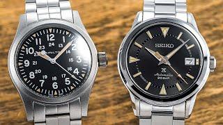 Comparing Two of the Top Field Watches For the Money- Hamilton Khaki Field Mechanical & Seiko SPB243