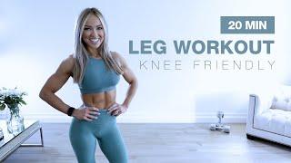 20 MIN KNEE FRIENDLY LEG WORKOUT with Dumbbells  NO JUMPING