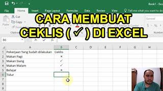 Tanda Ceklis di Excel - Belajar Excel