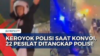 Keroyok Polisi saat Konvoi 22 Pesilat Diduga Pelaku Ditangkap di Jember