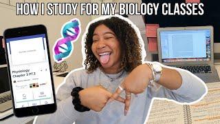 How I STUDY for my Biology Classes  Biomedical Science Major