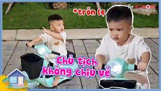 Cu Phin tay lái lụa bo cua làm ba Dương Lâm hú hồn mê nhà của 2 chị nên kiếm cớ không chịu về