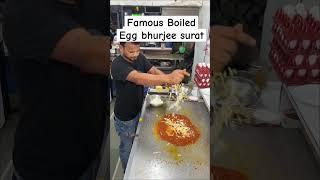 Mouth-watering boiled egg bhurjee from Surat #streetfoodindia #suratfood #suratfoodies #shorts