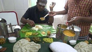 Chennai Lunch Only 60 rs $ 0.85  Worlds Best Cheapest Thali in India  Best Food Tamil Nadu